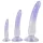 Crystal Clear - Analdildo Trainer Set - 3 Stück (Transparent-Blau)