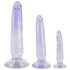 Crystal Clear - Analdildo Trainer Set - 3 Stück (Transparent-Blau)