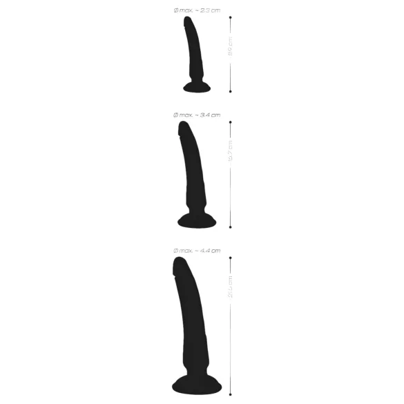 Crystal Clear - Analdildo Trainer Set - 3 Stück (Transparent-Blau)