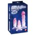 Crystal Clear - Analdildo-Set - 3-tlg. (transparent-pink)