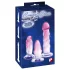 Crystal Clear - Analdildo-Set - 3-tlg. (transparent-pink)