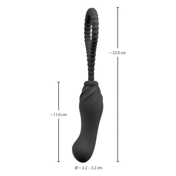 Black Velvet Perfect Fit - Strap-On-Dildo (schwarz)