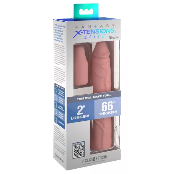 Pipedream - X-TENSION Elite 2 - zuschneidbare Penishülle (naturfarben)