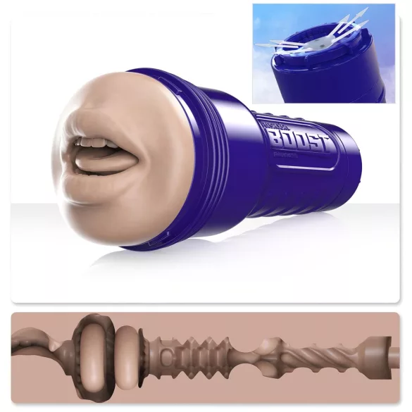 Fleshlight Boost Blow - naturgetreuer Mund Masturbator (natur)