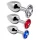 Alive Anal Pleasure - Metall Analplug Set (silber)