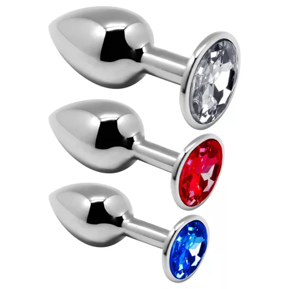 Alive Anal Pleasure - Metall Analplug Set (silber)
