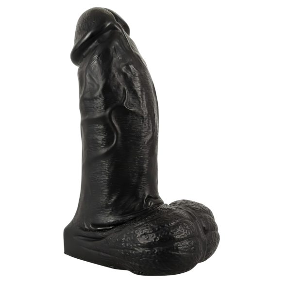 Realistixxx Riesen-Dildo mit Hoden - 22 cm (Schwarz)