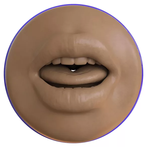 Fleshlight Boost Blow - Lebensechter Mund-Masturbator (braun)