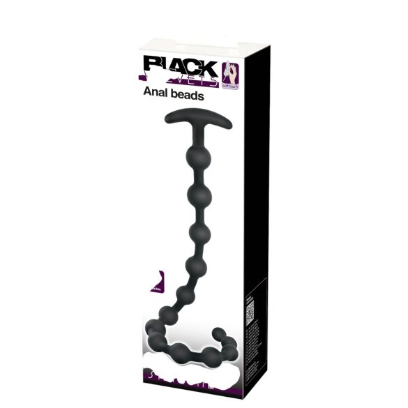 Black Velvet - Perlen Anal-Dildo (schwarz)