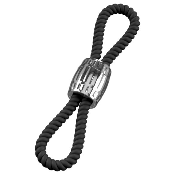Rebel Heavy Rope - Verstellbarer Penis- und Hodenkäfig (schwarz)