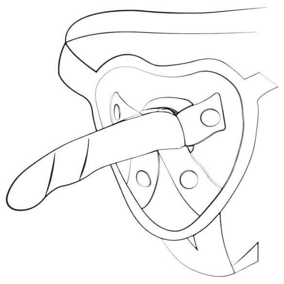 ROMP Piccolo - Flexibler Silikon-Dildo (blau-violett)