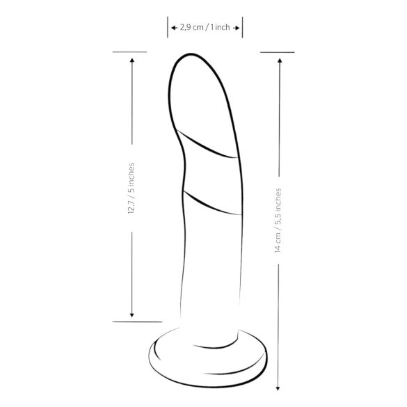 ROMP Piccolo - Flexibler Silikon-Dildo (blau-violett)