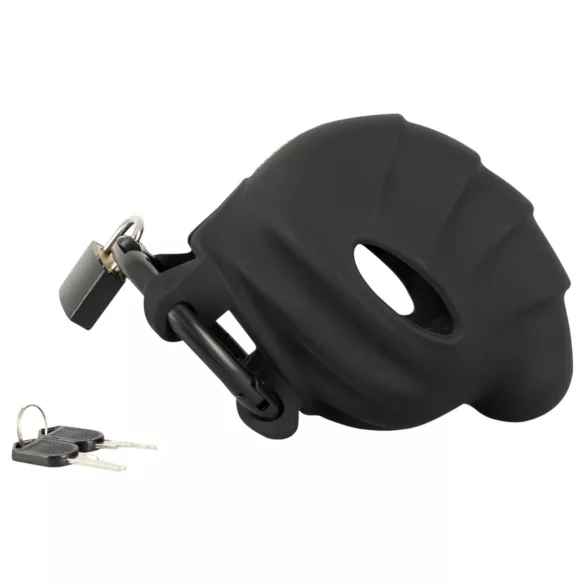 Black Velvet - Penis- & Hodenkäfig (schwarz)