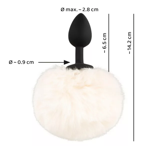 You2Toys - Analplug mit Hasenschwanz (weiß)