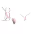 Luxus - Strap-On-Harness für Klitorisvibrator (weiß)