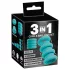 You2Toys - 3in1 Penis- und Hodenring-Set (türkis)