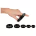 You2Toys - Penis- und Hodenring-Set (schwarz) - 6 Stück