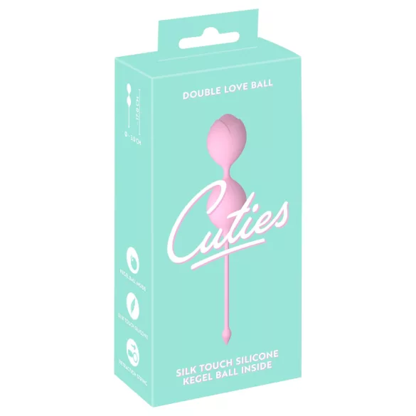 Cuties - Silikon Doppelkugel-Geishakugel (rosa)