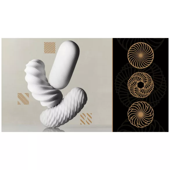 TENGA 3Dx Spiral - Masturbator mit Spiralstruktur (weiß)