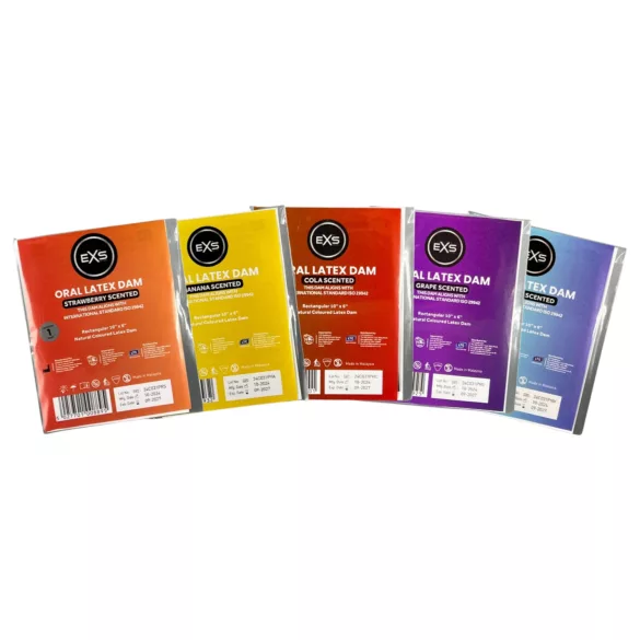 EXS Erdbeer-Lutsch-Tuch - Latex-Schutzlaken (1 Stk.)