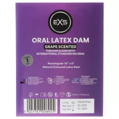 EXS Trauben-Geschmacks-Dental Dam - Latex-Dam (1 Stk.)