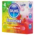 Skins - aromatisierte Kondome - Minze, Kaugummi, Banane, Erdbeere (4 Stück)