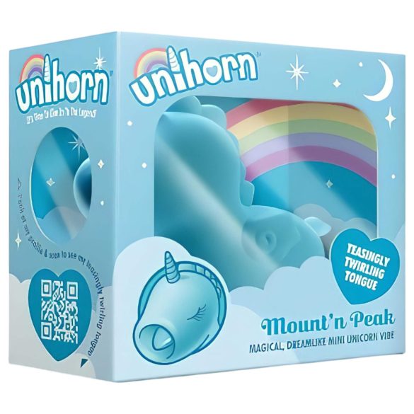 Unihorn Mount'n Peak - Akku Einhorn Klitoris-Stimulator (blau)