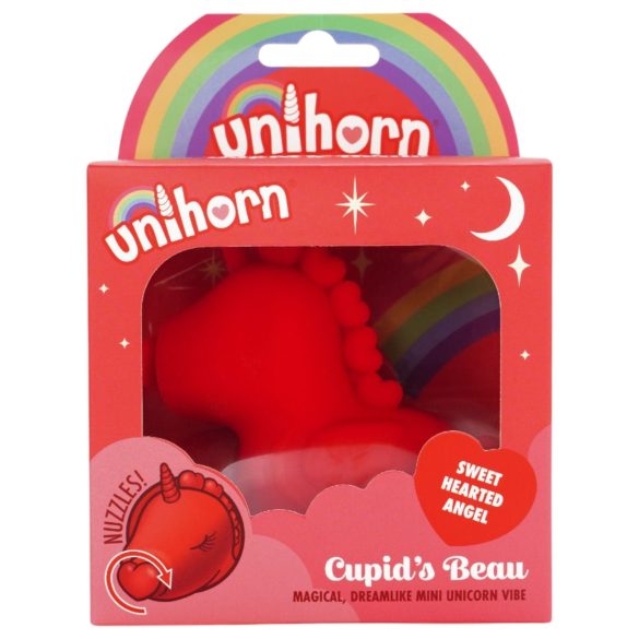 Unihorn Cupid's Beau - Akkubetriebener Einhorn-Klitorisvibrator (rot)
