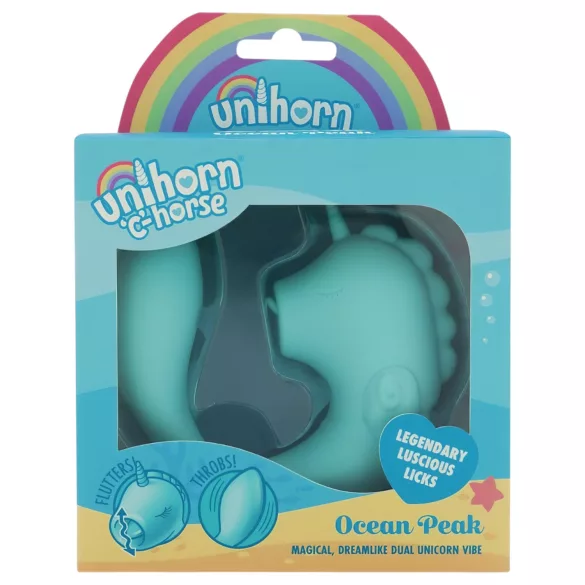 Unihorn C-Horse - G-Punkt- und Klitoris-Vibrator (türkis)