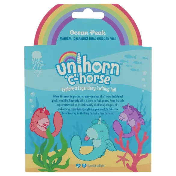 Unihorn C-Horse - G-Punkt- und Klitoris-Vibrator (türkis)