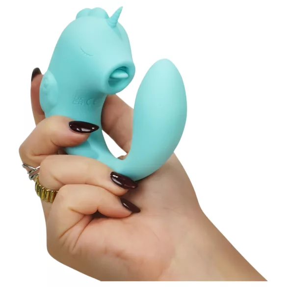 Unihorn C-Horse - G-Punkt- und Klitoris-Vibrator (türkis)