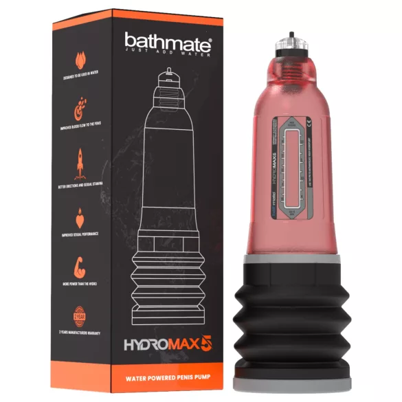 Bathmate Hydromax5 - Hydropumpe (rot)