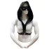 Rouge - Kapuzen-BDSM-Geschirr aus Premium-Kunstleder (schwarz)