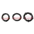 Lonely Stay Hard - Penisring Set - Schwarz (3-teilig)