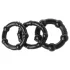 Lonely Stay Hard - Penisring Set - Schwarz (3-teilig)
