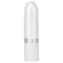 Pillow Talk Lusty - wiederaufladbarer Stabvibrator mit Zunge (weiß-pink)