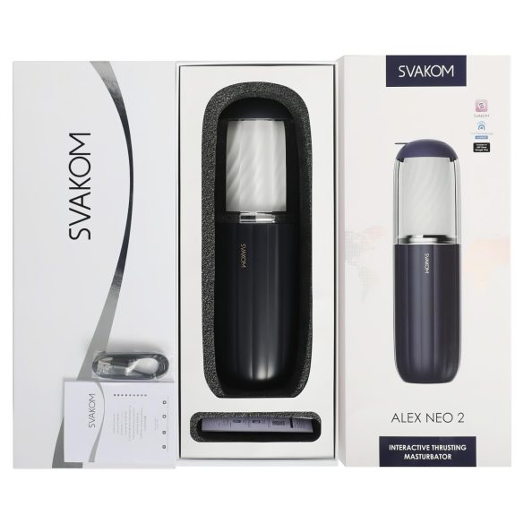 Svakom Alex Neo 2 - Intelligenter Auf-Ab-Masturbator (Blau)