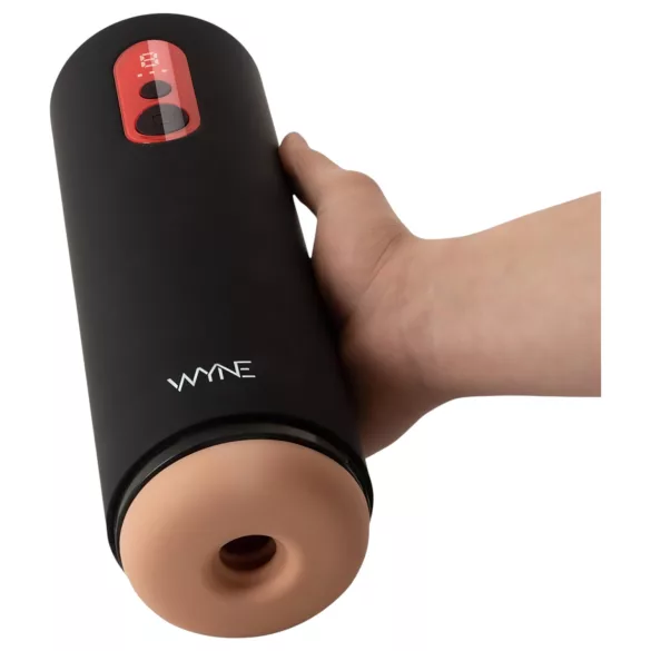 WYNE 08 Auf- und Abbewegung pulsierender Masturbator mit LED-Anzeige