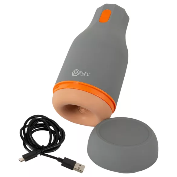 Rebel - wasserdichter Masturbator - natürlich/grau