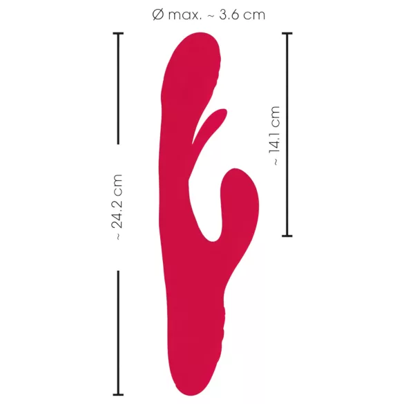 Smile - Klitorisarm-Vibrator mit Zunge (rot)