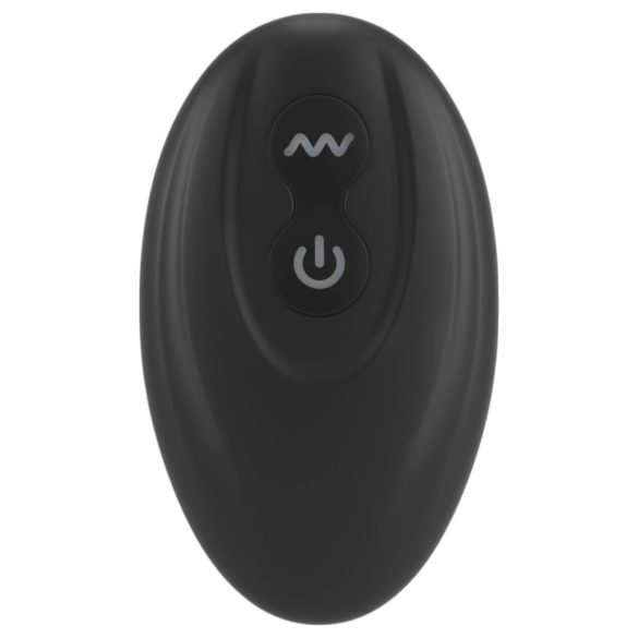 Rebell - Prostata-Vibrator mit Penis- und Hodenring (schwarz)