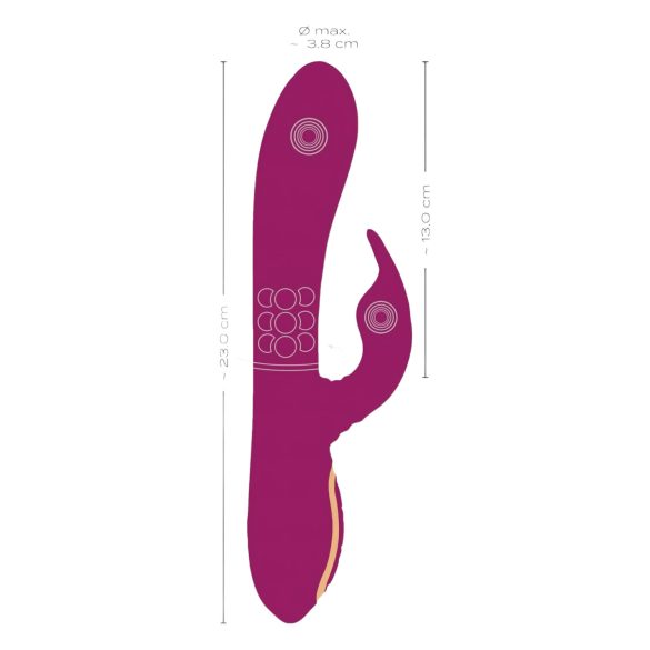 Javida - 3in1 Perlen-Rotation Vibrator (lila)