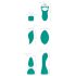 Couples Choice - 4-in-1 fernbedienbarer Vibrator (türkis)