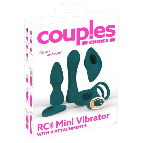 Couples Choice - 4-in-1 fernbedienbarer Vibrator (türkis)