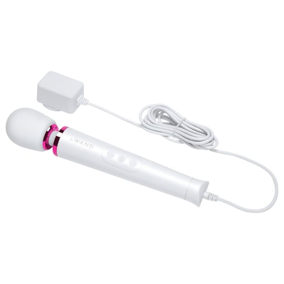 Le Wand Petite Plug-In - Netzbetriebener Massagestab Vibrator (Weiß)