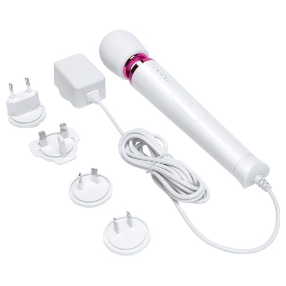 Le Wand Petite Plug-In - Netzbetriebener Massagestab Vibrator (Weiß)