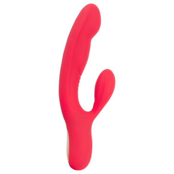 Smile Thumping Rabbit - Roter Akkuvibrator mit 3 Motoren