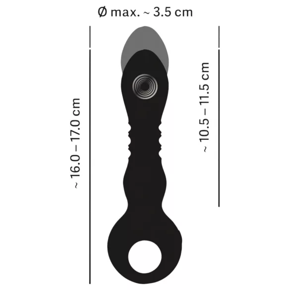 Eternal - kraftvoller Stoß-Vibrator (schwarz)
