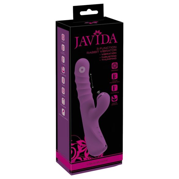 Javida - 3in1 Hasen-Vibrator (lila)