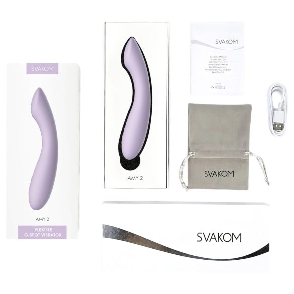 Svakom Amy 2 - Akku G-Punkt-Vibrator, wasserdicht (lila)